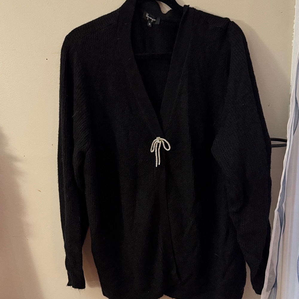 Chic Black Women's Cardigan